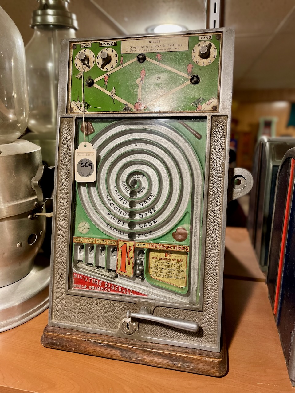 Antique Coin Operated Wondermatic Allwin Trade Stimulator Pinball Arcade  Machine