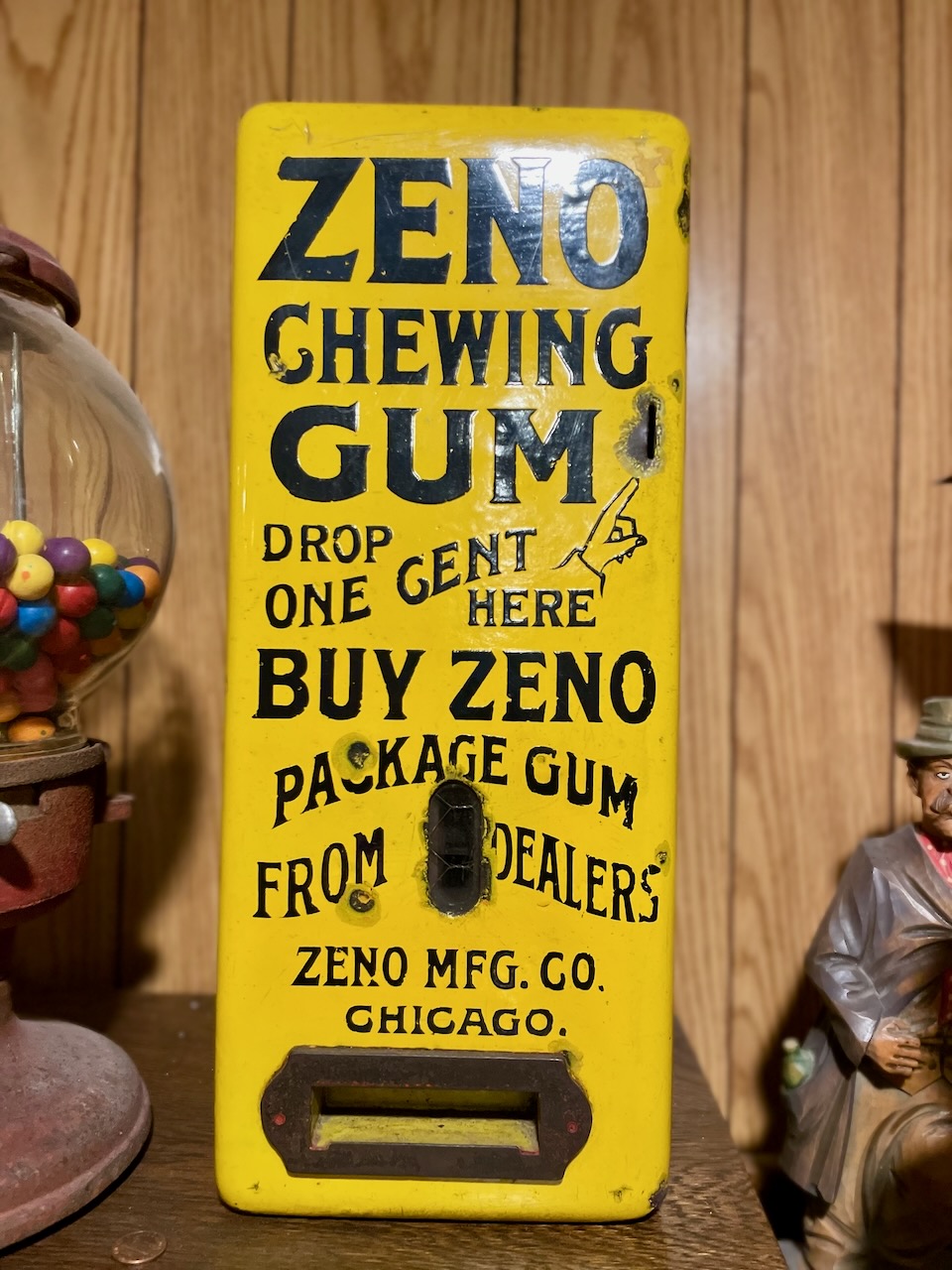 ZENO MFG. 1c CHEWING GUM VENDOR